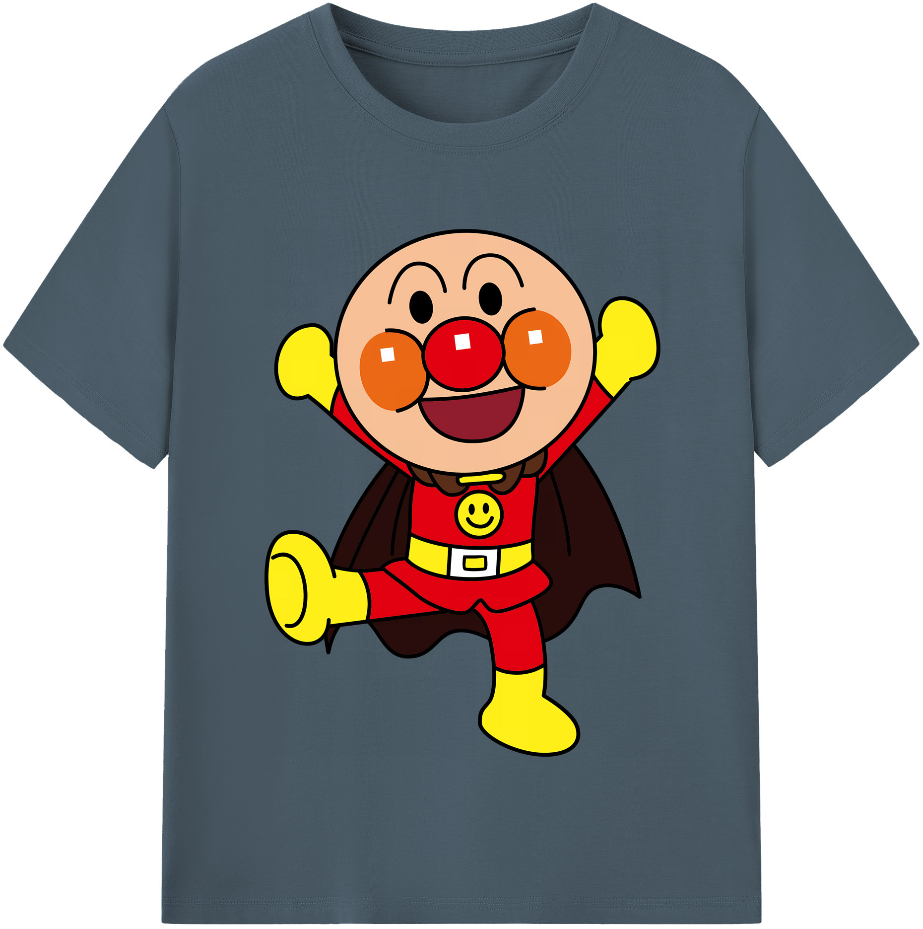 （画像用） アンパンマン Anpanman 綿100％半袖Tシャツ（フロントプリント）